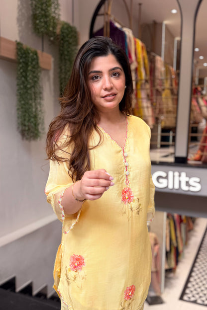 Aavanya Floral Embroidered Co ord Set