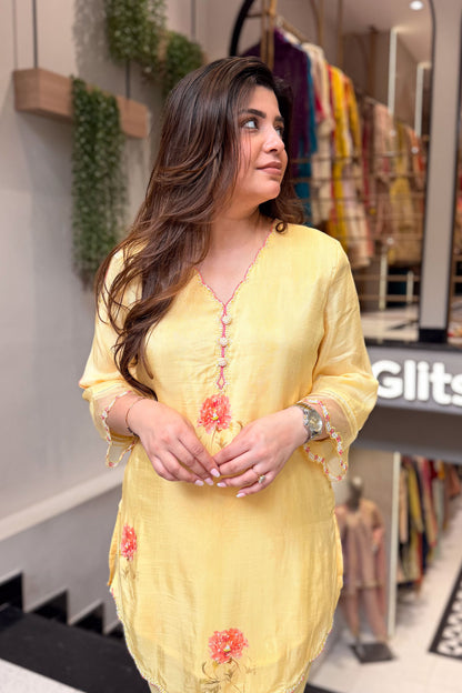 Aavanya Floral Embroidered Co ord Set