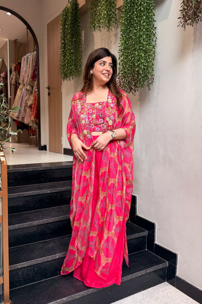 Ishira Embroidered Three Piece Set