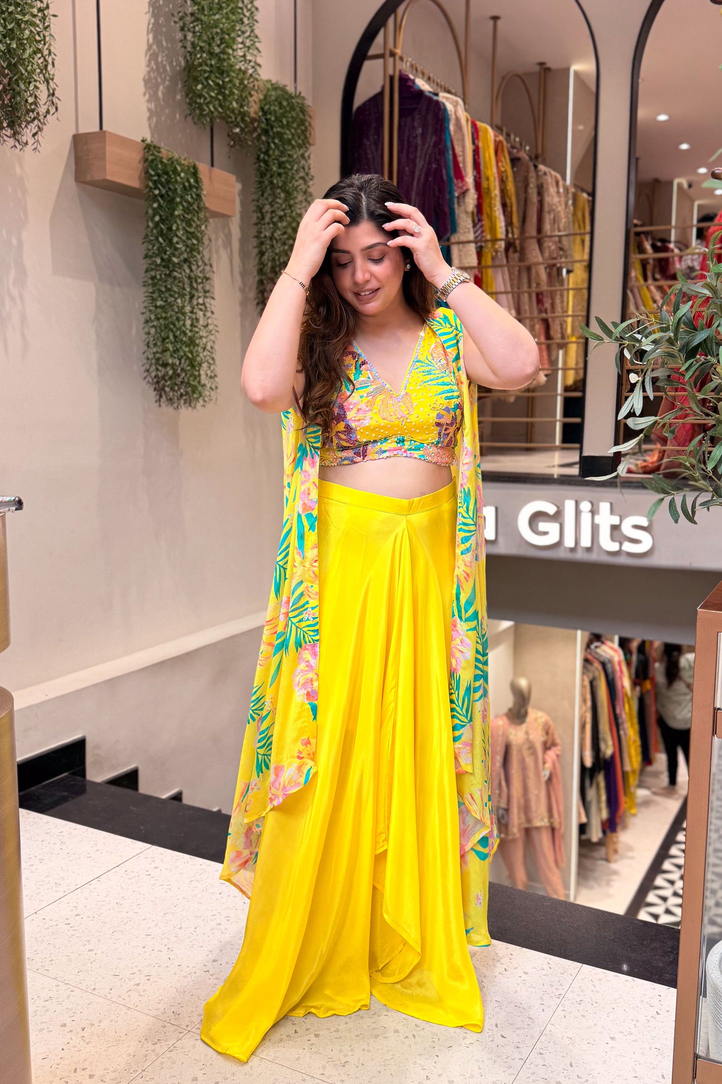 Ishira Embroidered Three Piece Set