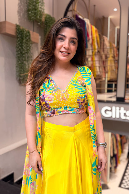 Ishira Embroidered Three Piece Set