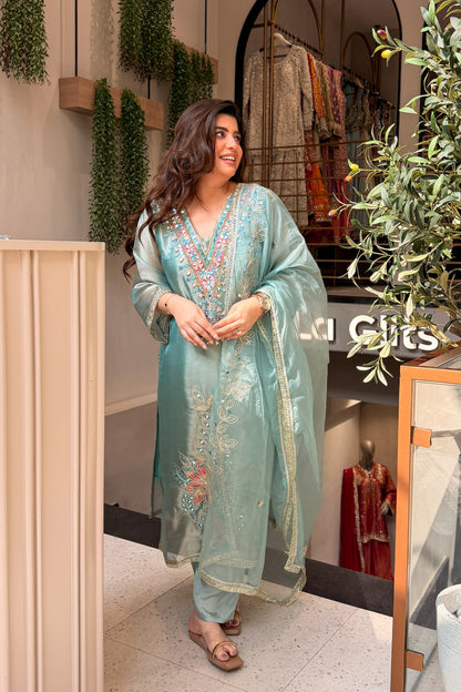 Anika Mirror & Gotta Embroidered Suit Set