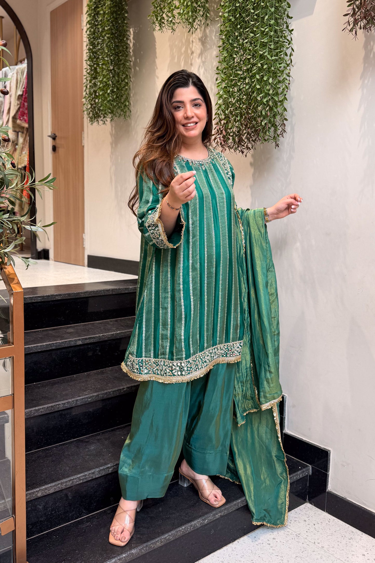 Nivisha Mirror Detailing Suit Set