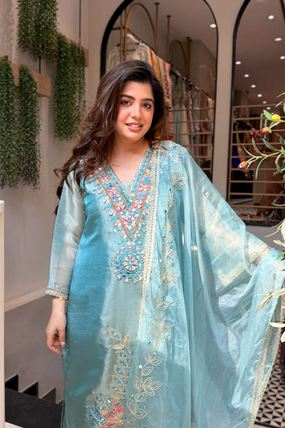 Anika Mirror & Gotta Embroidered Suit Set