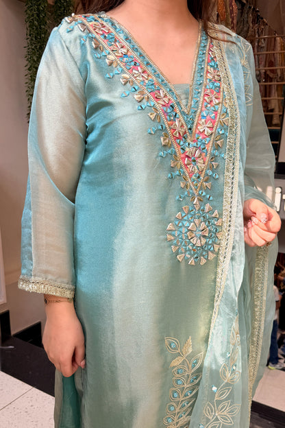 Anika Mirror & Gotta Embroidered Suit Set
