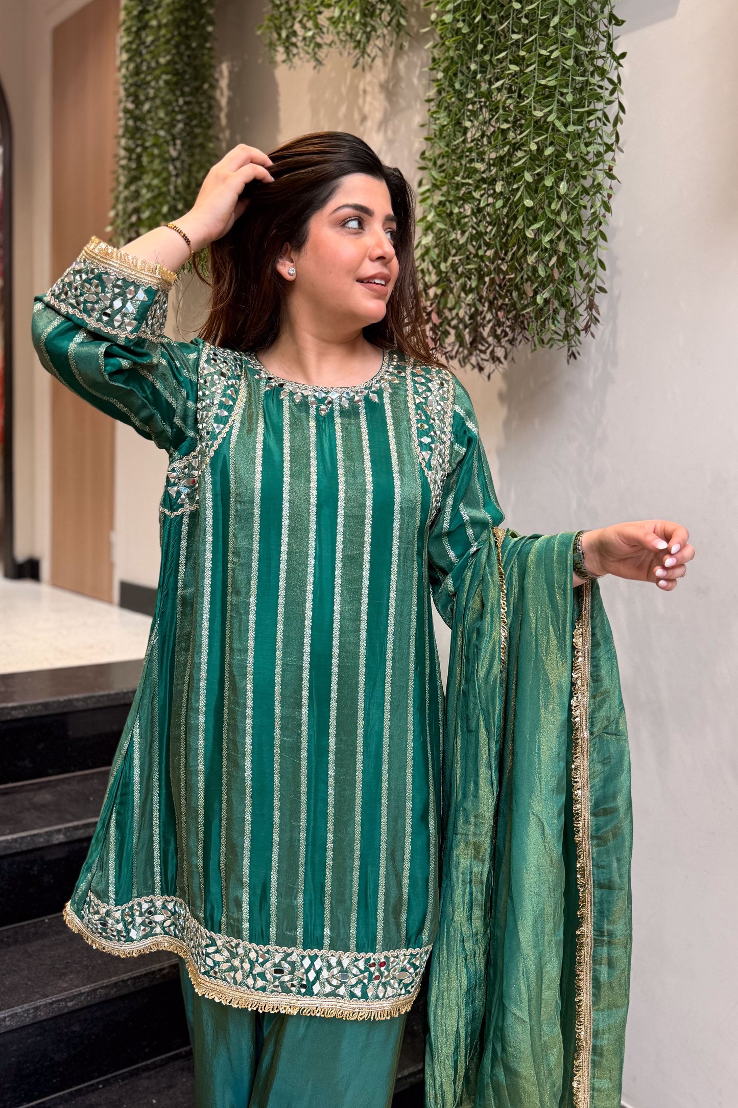 Nivisha Mirror Detailing Suit Set