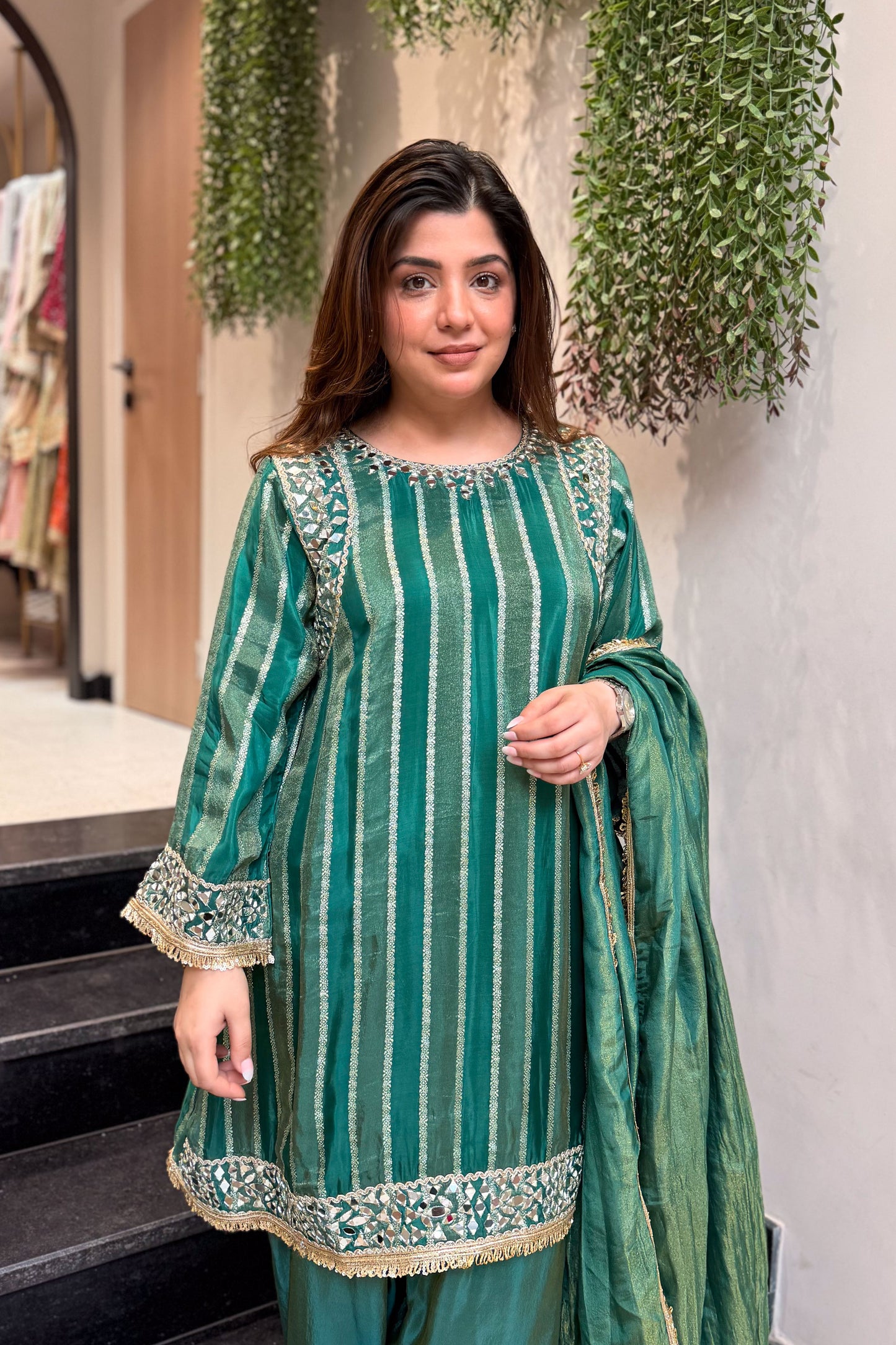Nivisha Mirror Detailing Suit Set