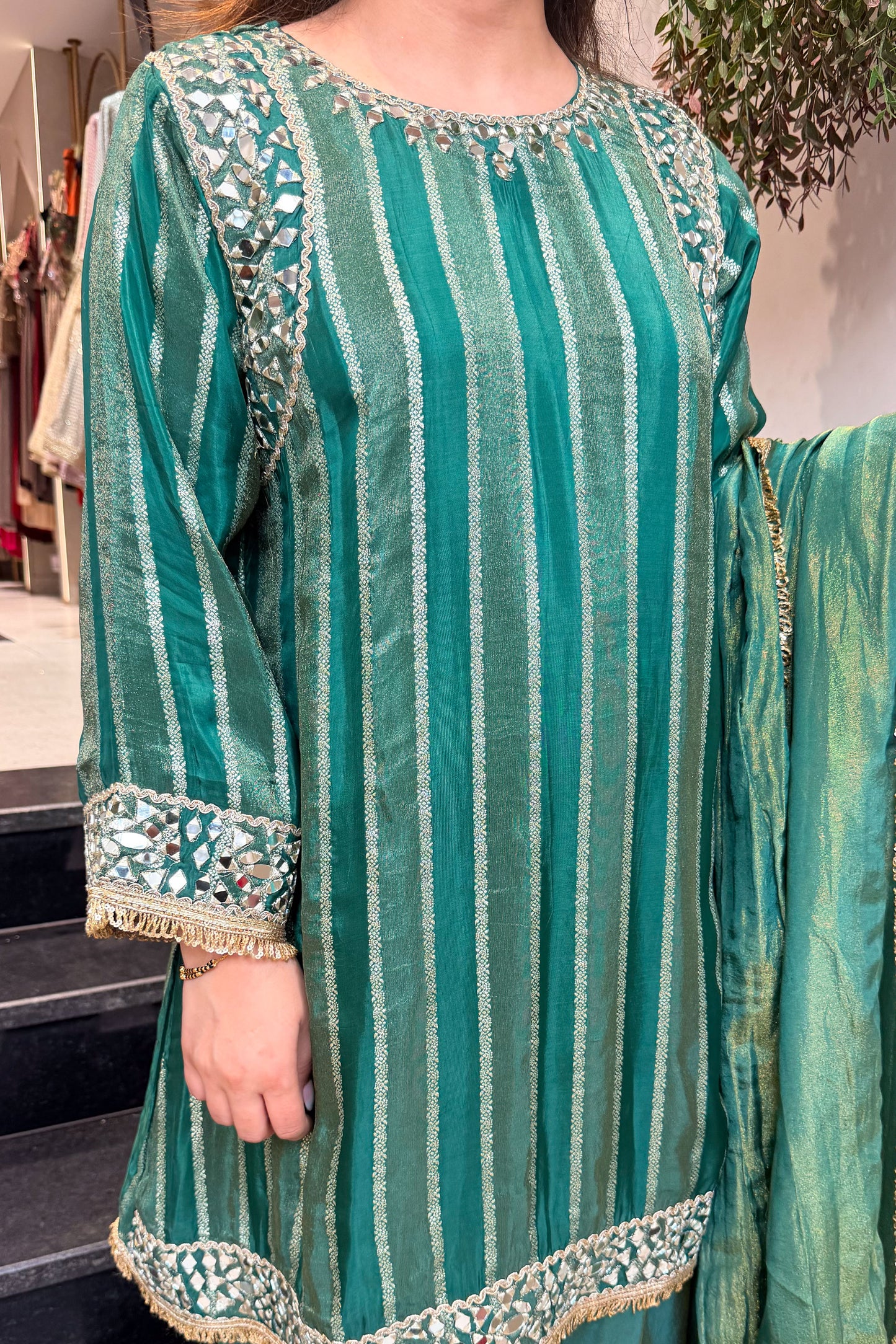 Nivisha Mirror Detailing Suit Set