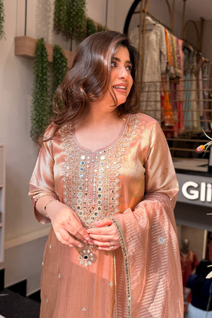 Vitika Mirror Embroidered Suit Set