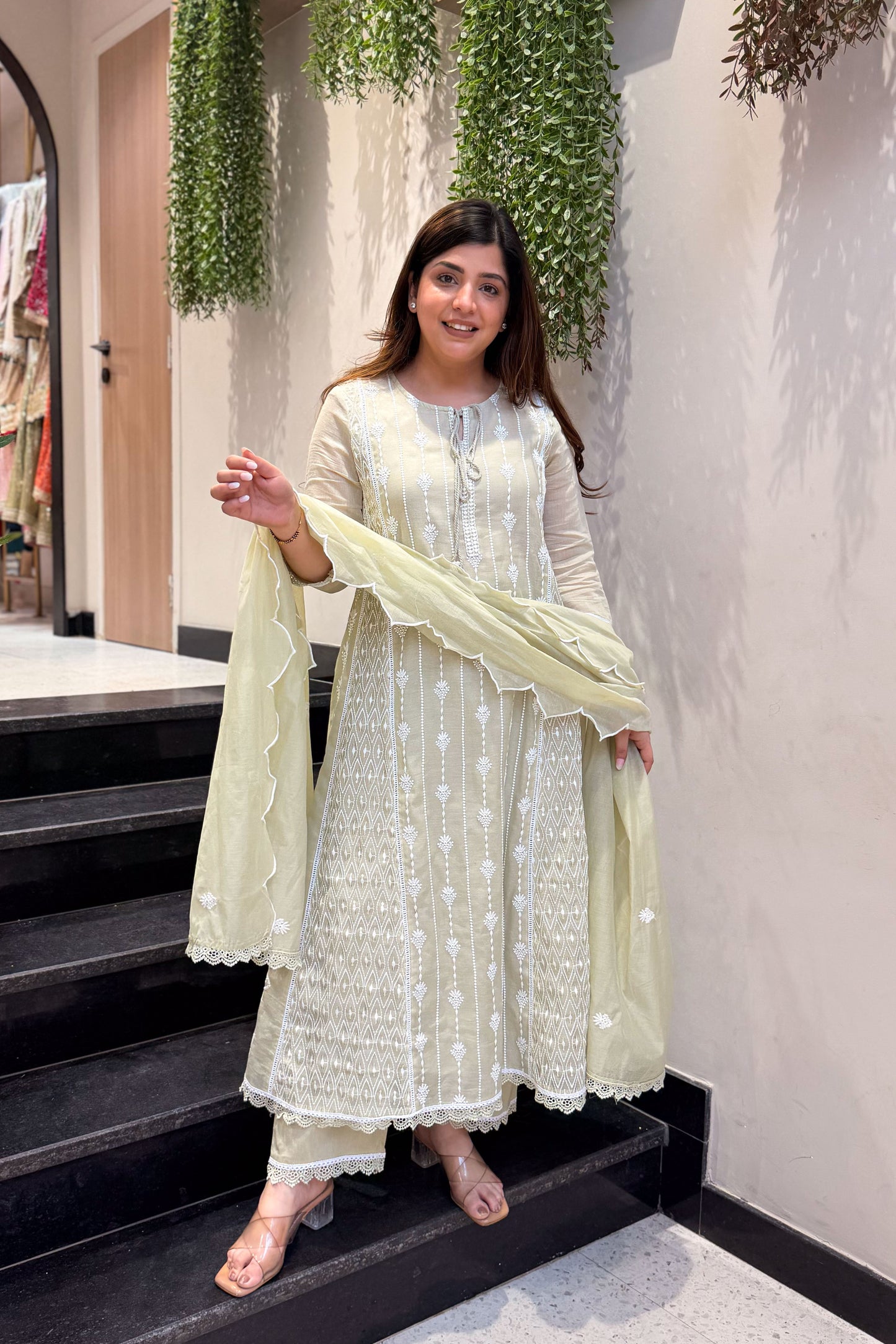Varah Thread Embroidered Suit Set