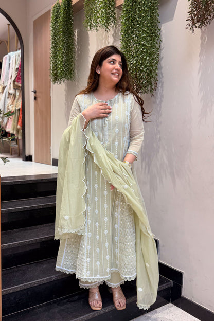 Varah Thread Embroidered Suit Set