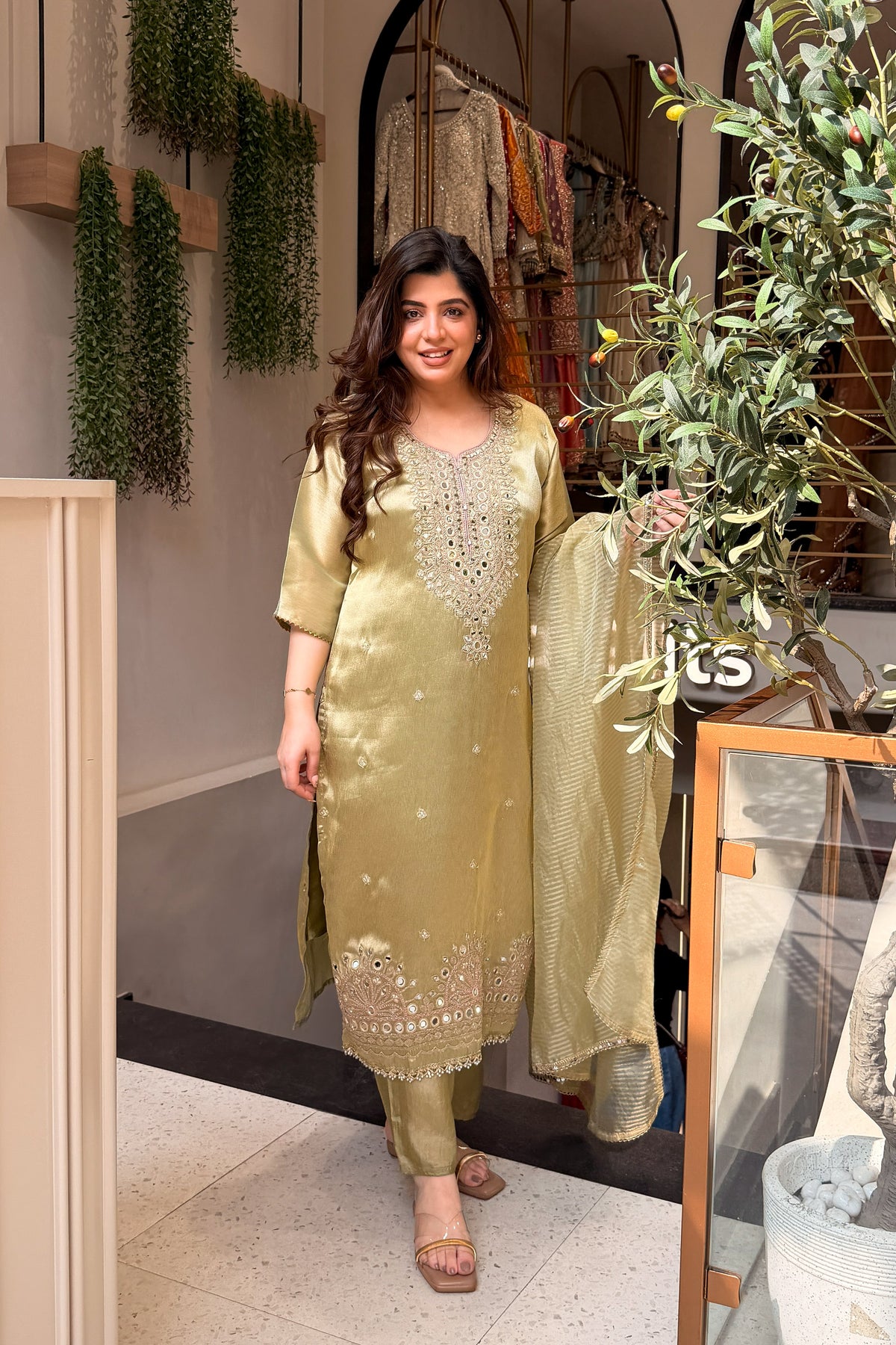 Vitika Mirror Embroidered Suit Set