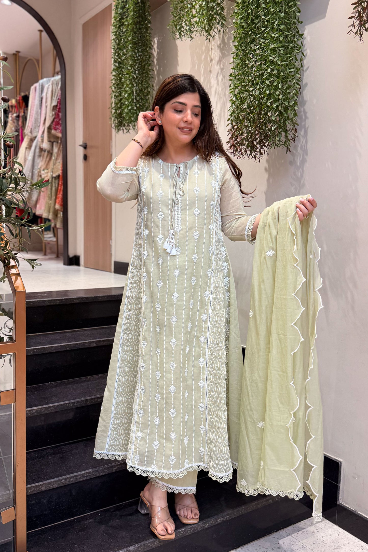 Varah Thread Embroidered Suit Set