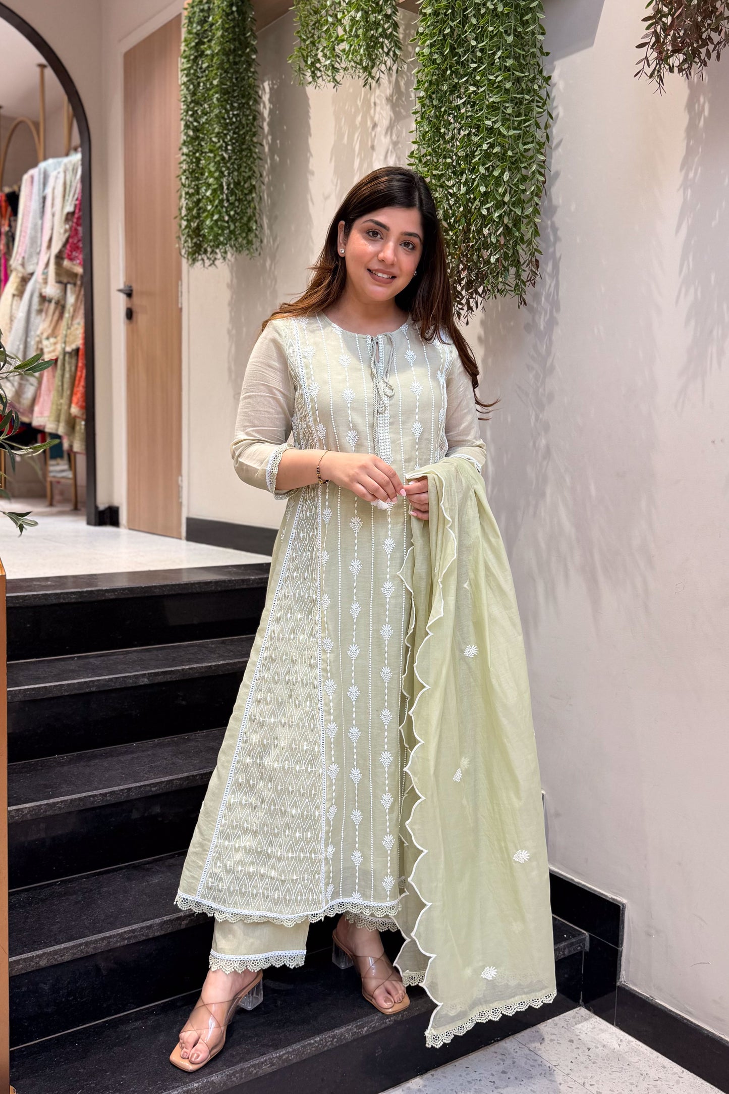 Varah Thread Embroidered Suit Set