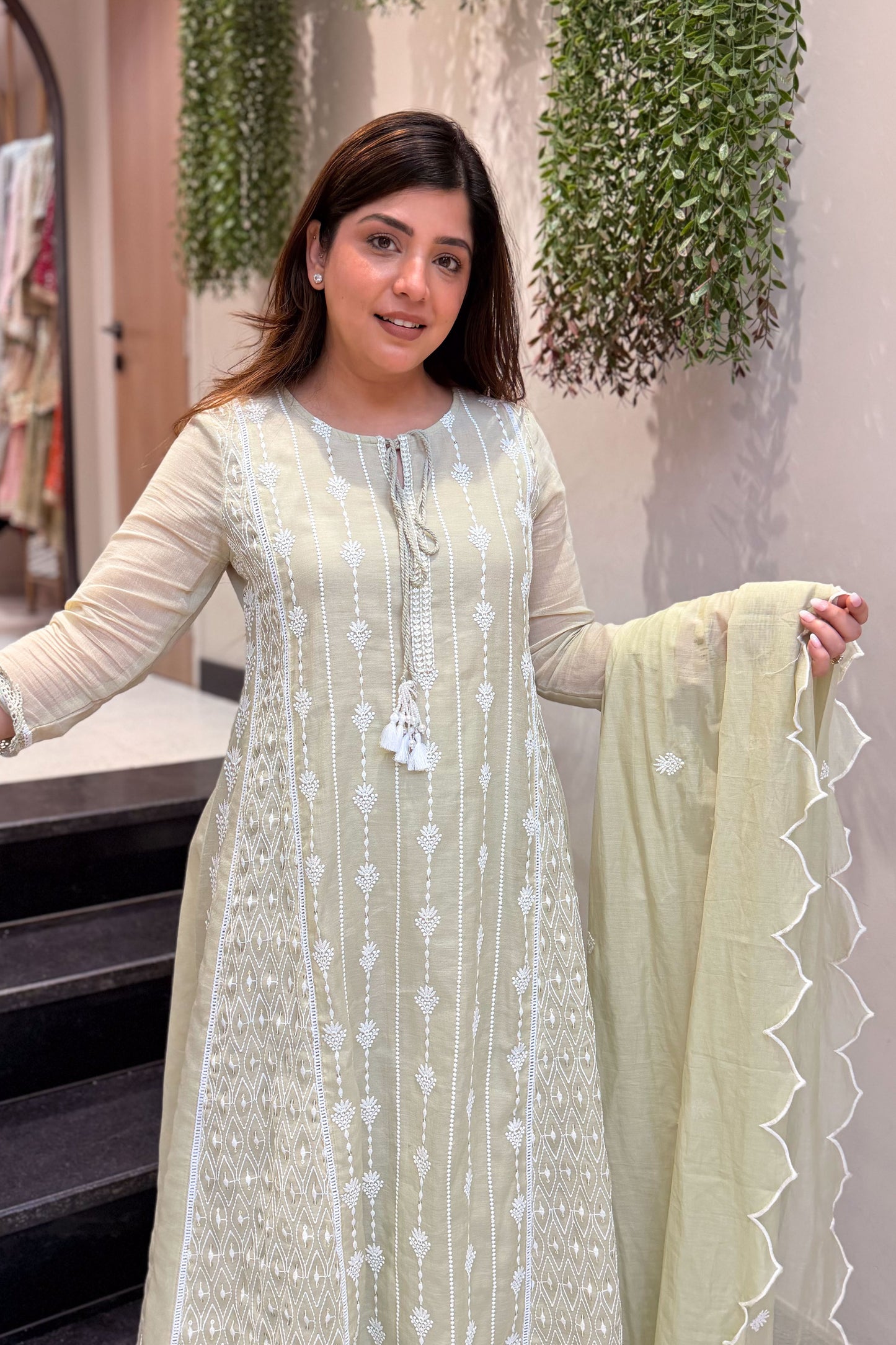 Varah Thread Embroidered Suit Set