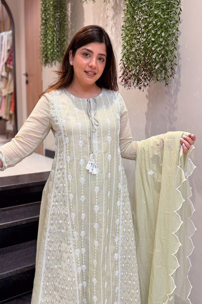 Varah Thread Embroidered Suit Set