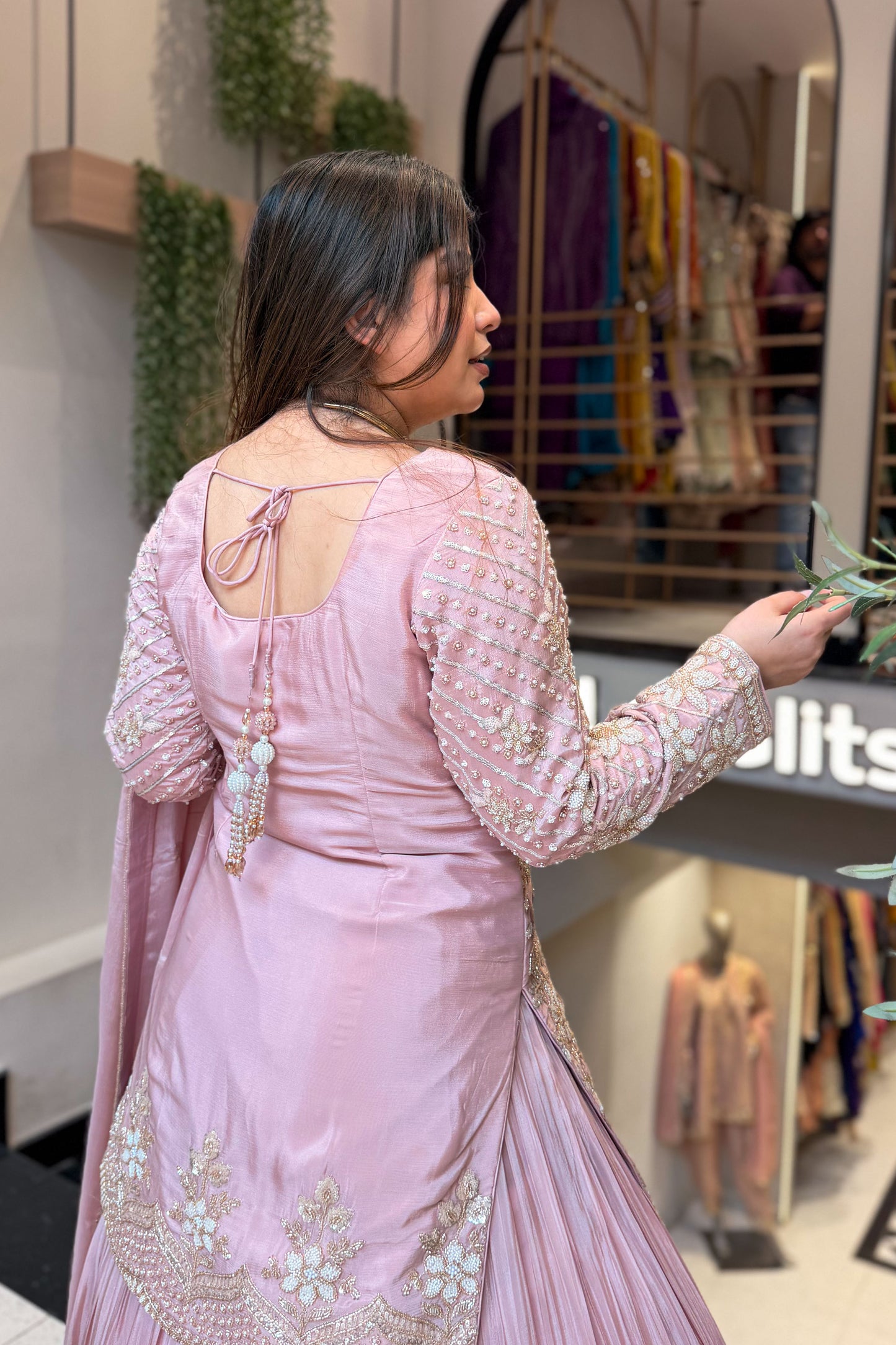 Trishika Hand Embroidered Lehenga