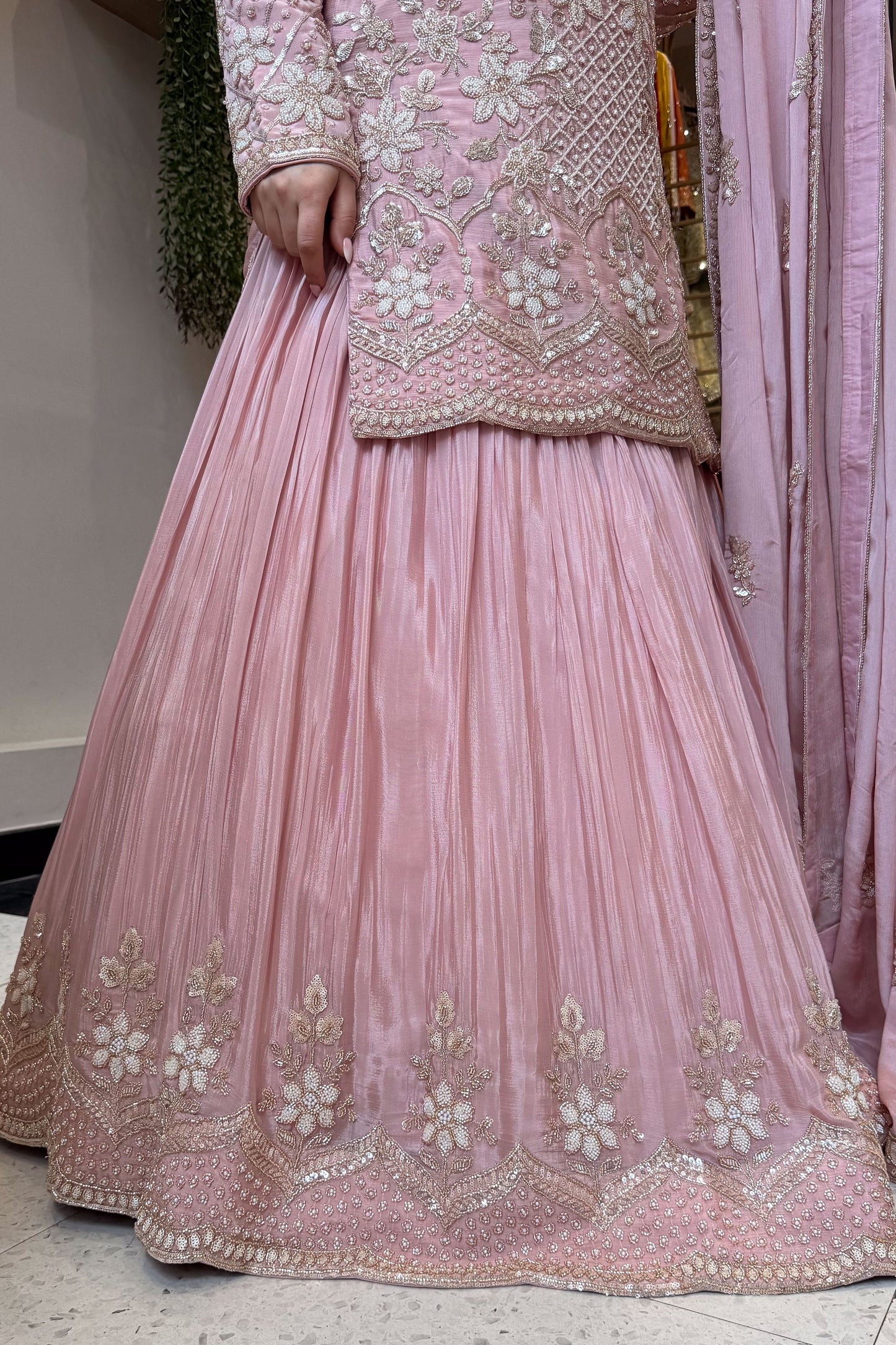Trishika Hand Embroidered Lehenga