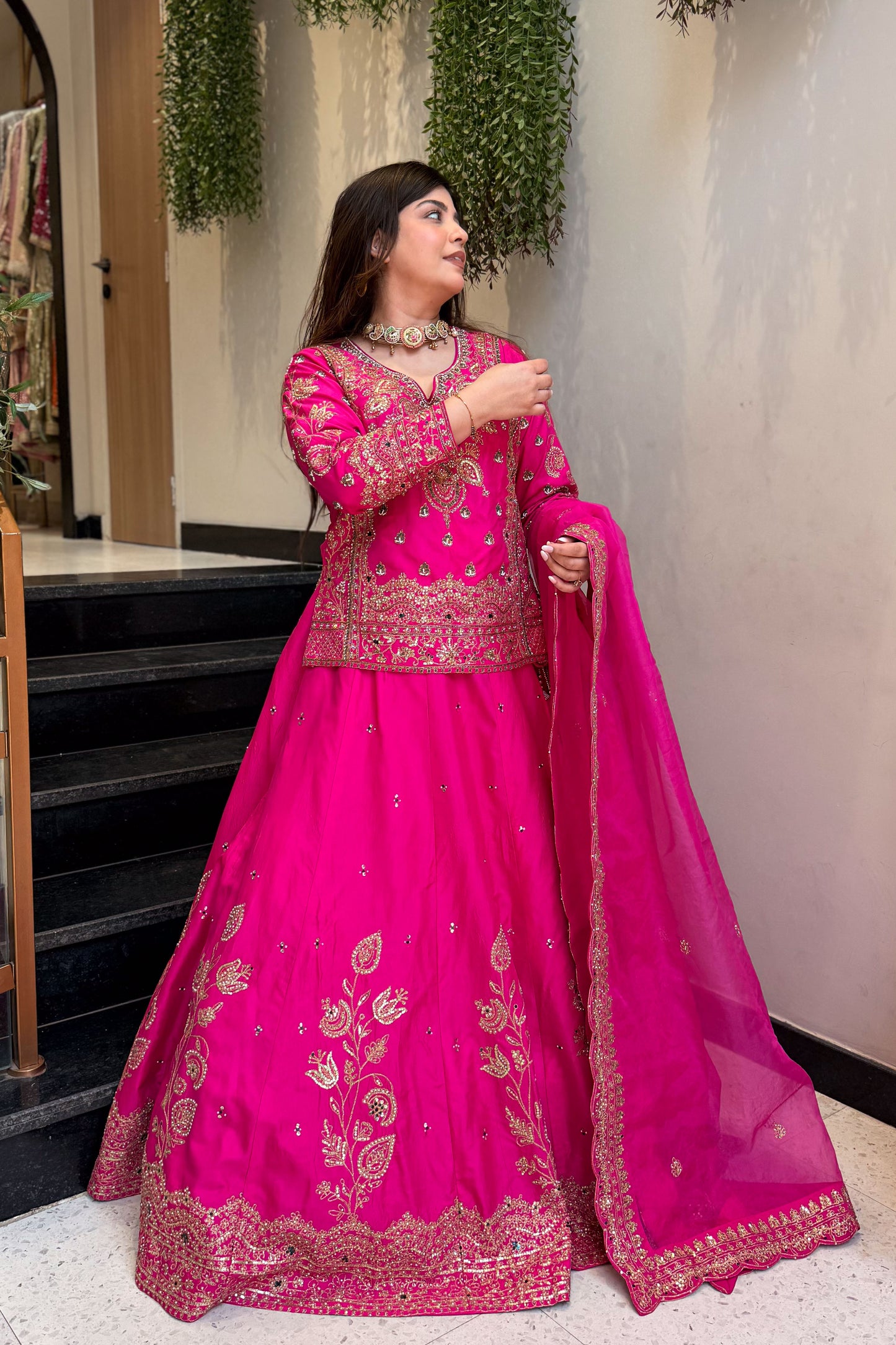 Aadhrika Hand Embroidered Lehenga