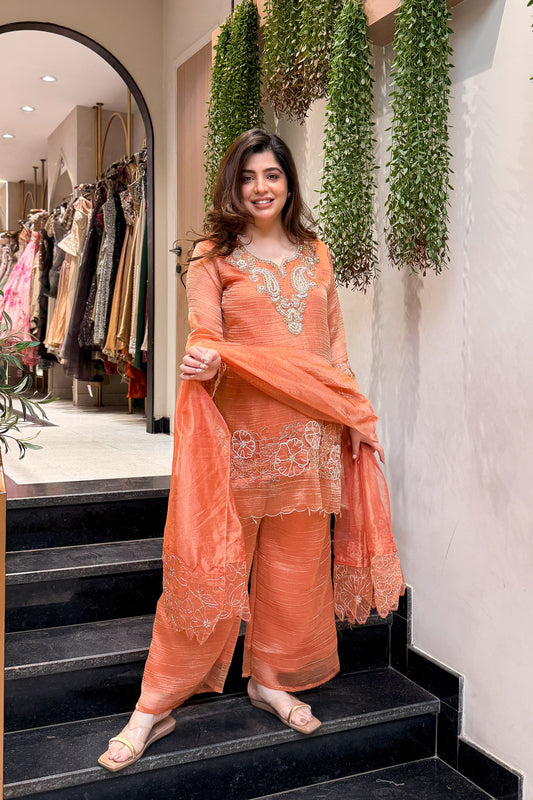 Ruhaari Floral Embroidered Suit Set