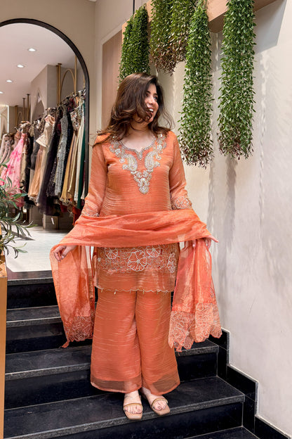 Ruhaari Floral Embroidered Suit Set
