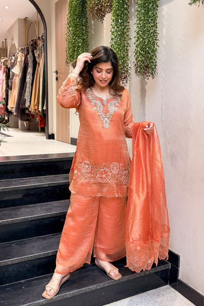 Ruhaari Floral Embroidered Suit Set