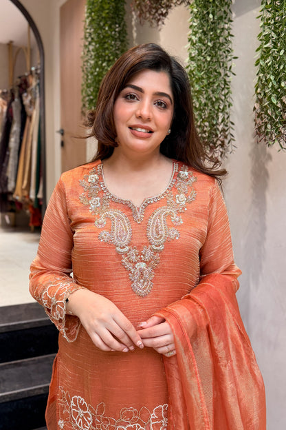 Ruhaari Floral Embroidered Suit Set