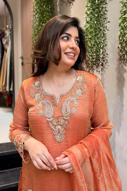 Ruhaari Floral Embroidered Suit Set
