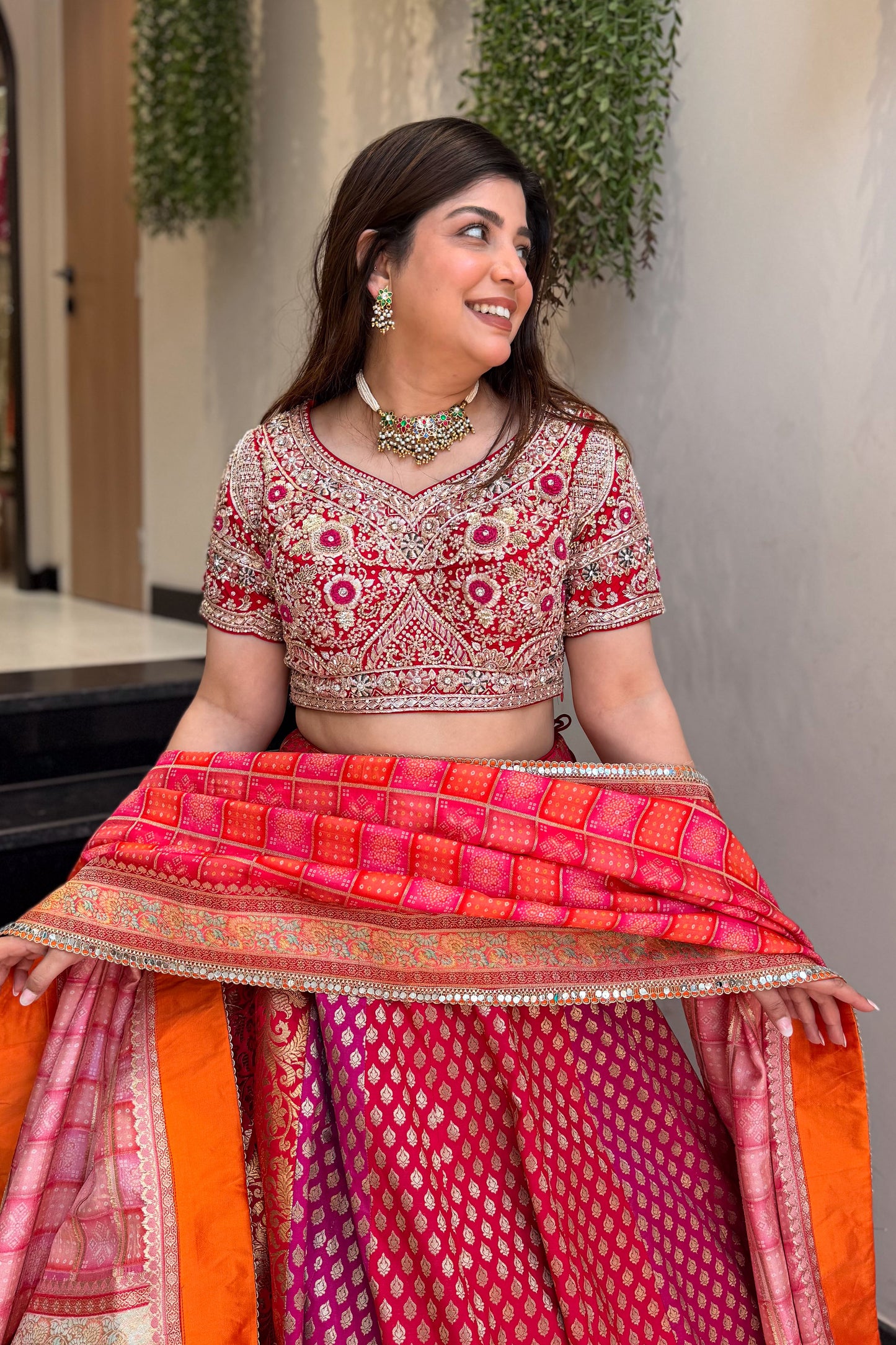 Saavi Hand Embroidered Lehenga