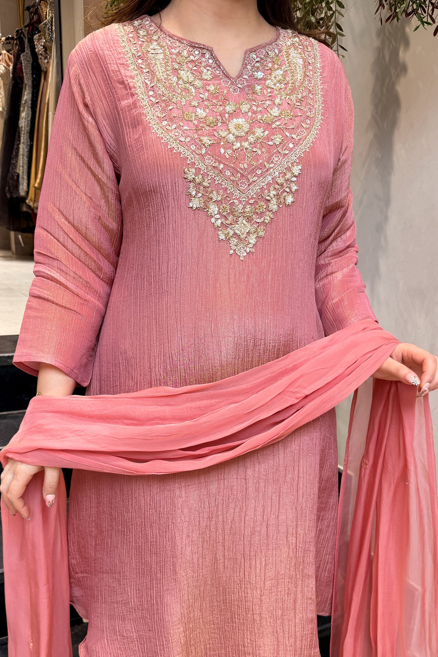 Rimara Hand Embroidered Suit Set