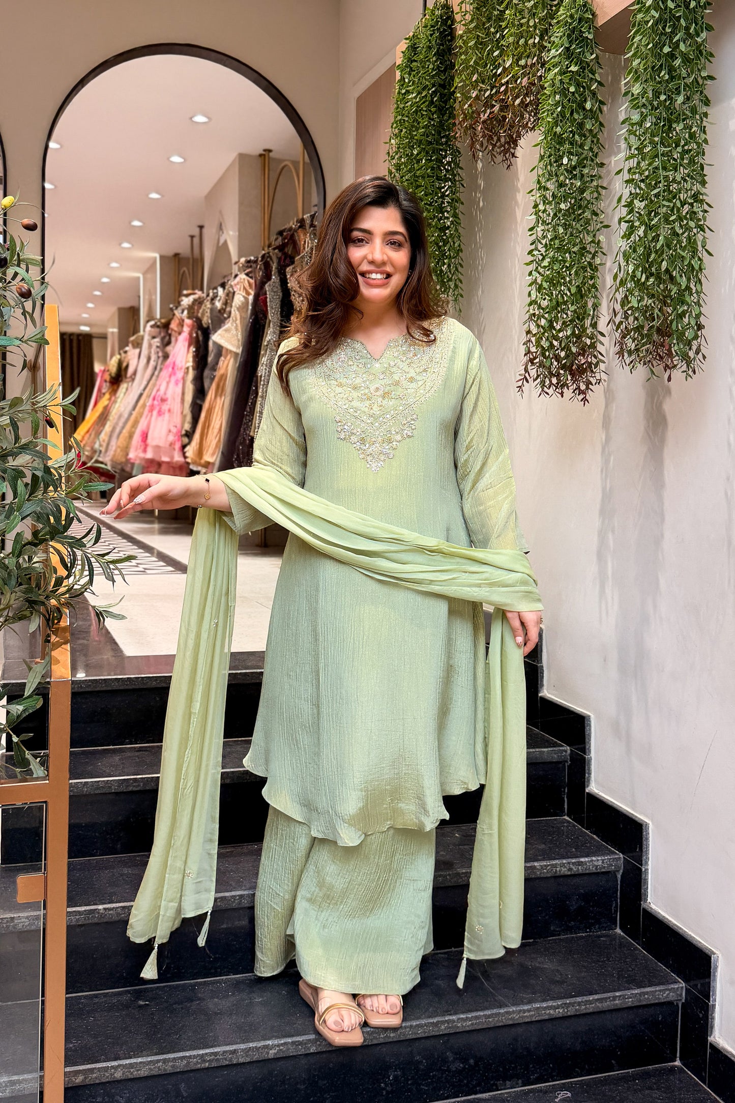 Rimara Hand Embroidered Suit Set