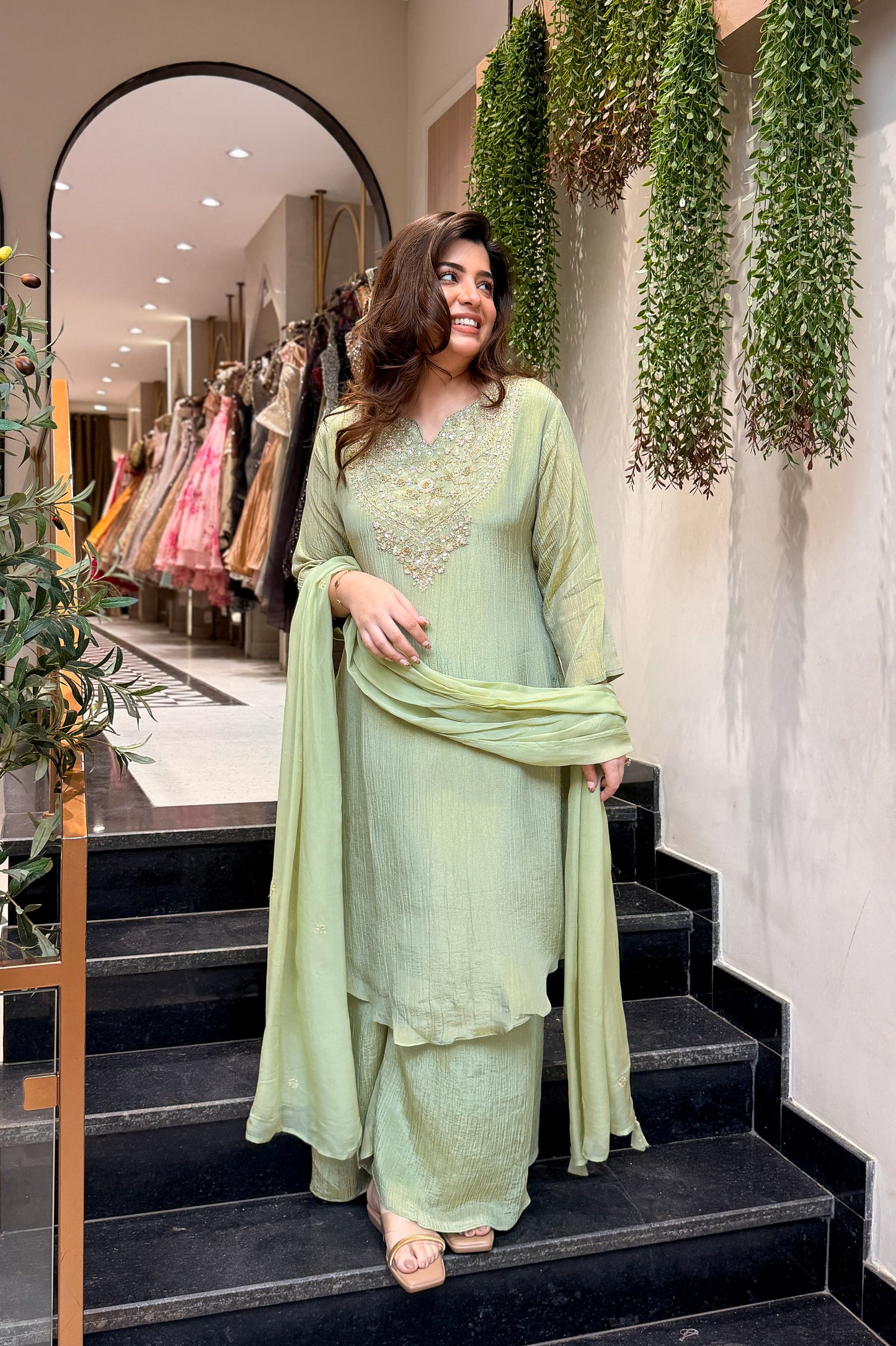 Rimara Hand Embroidered Suit Set