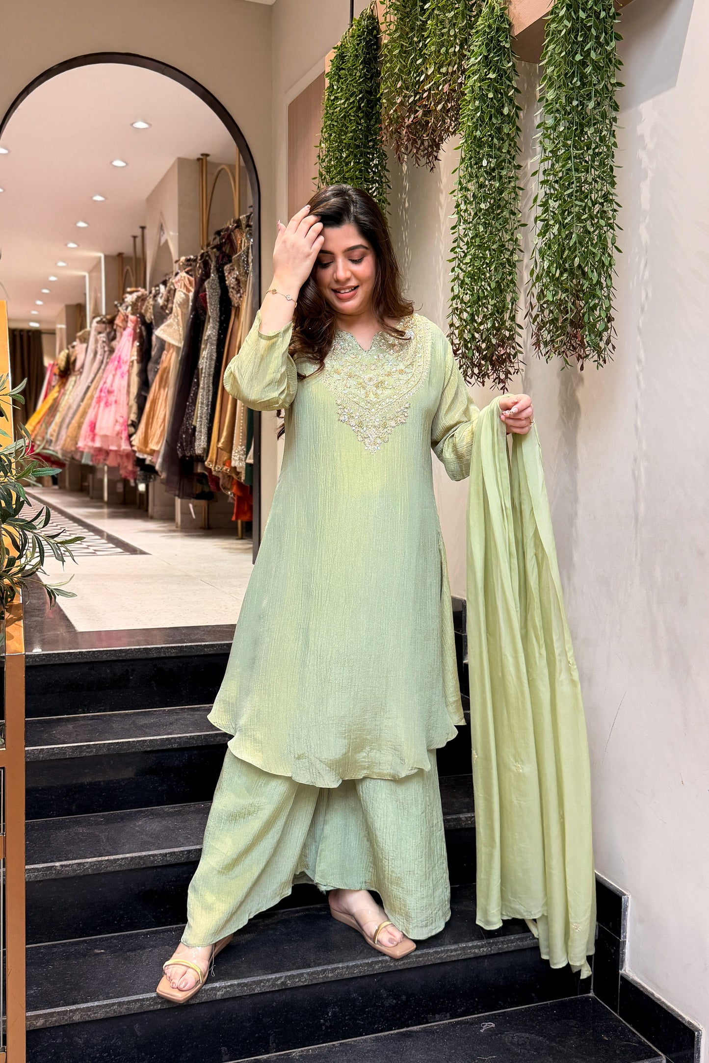 Rimara Hand Embroidered Suit Set