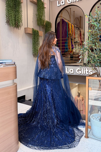 Viyara Peplum Fish Cut Lehenga