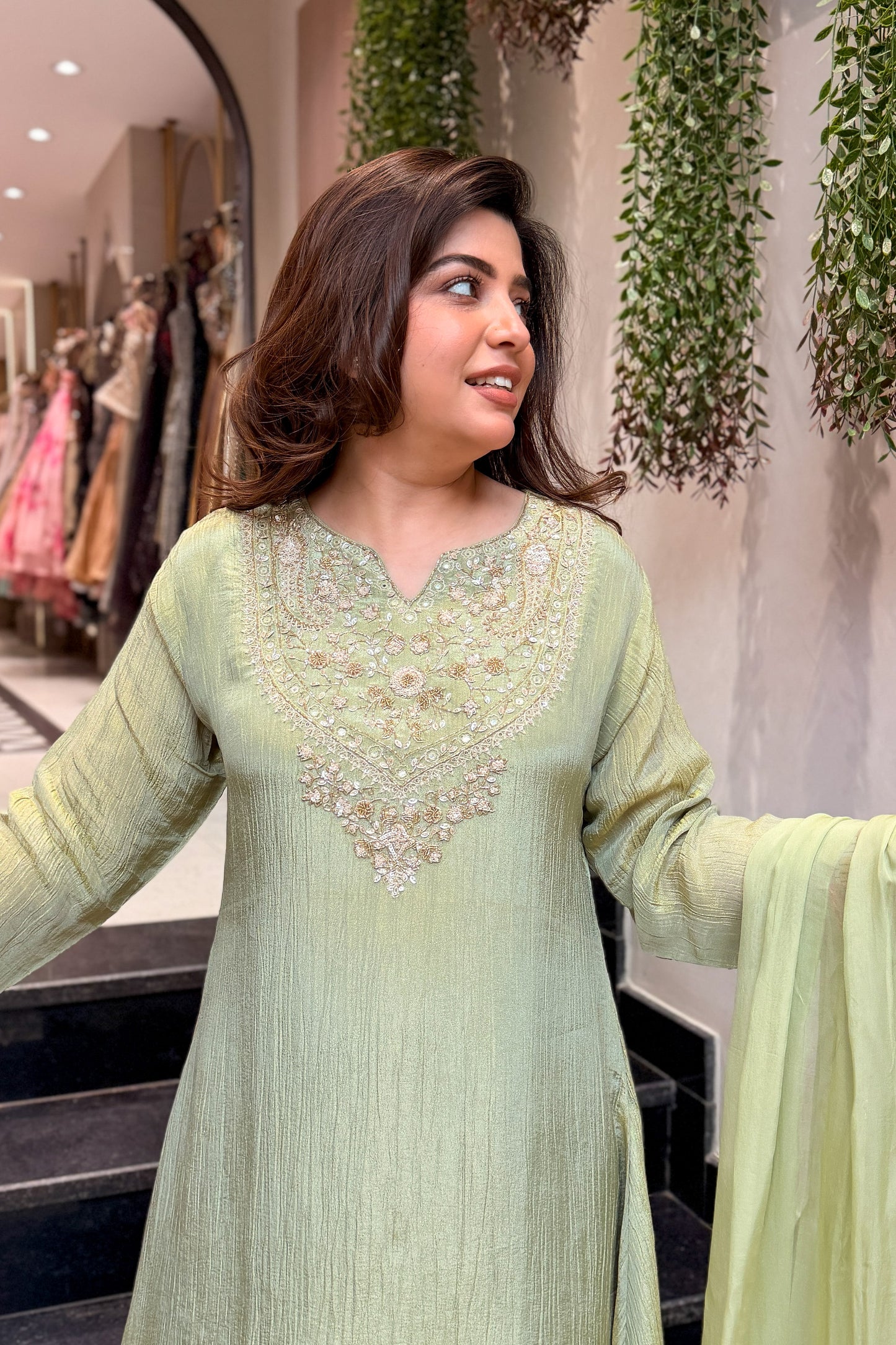 Rimara Hand Embroidered Suit Set