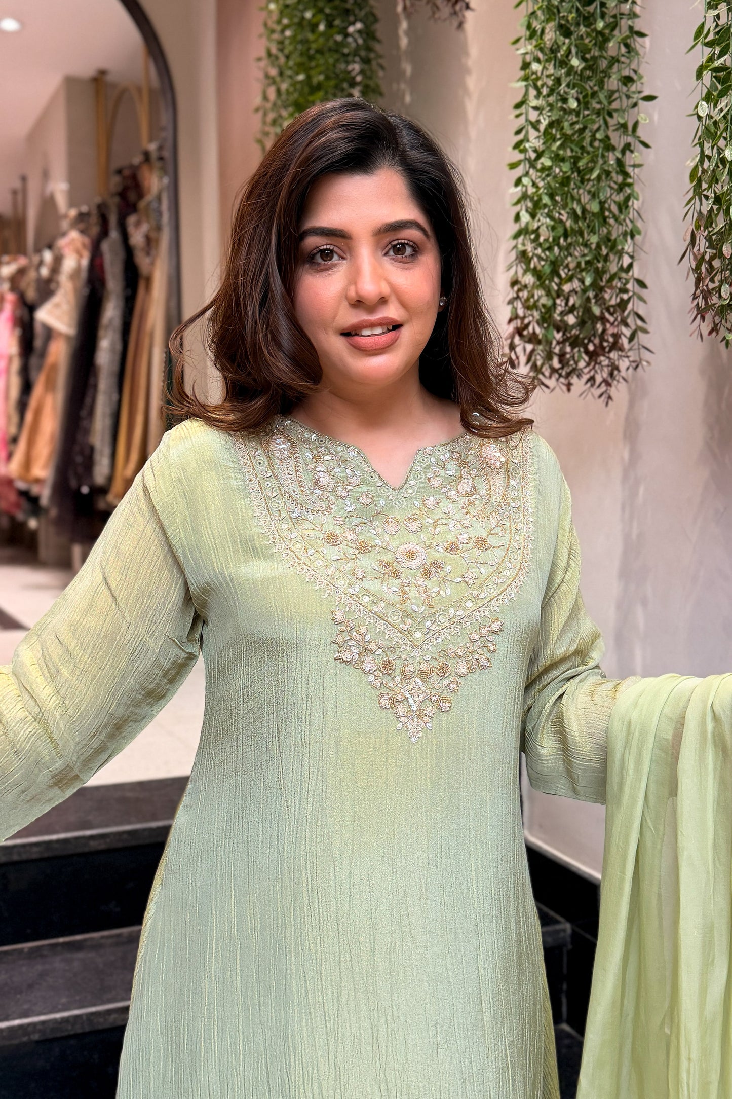 Rimara Hand Embroidered Suit Set