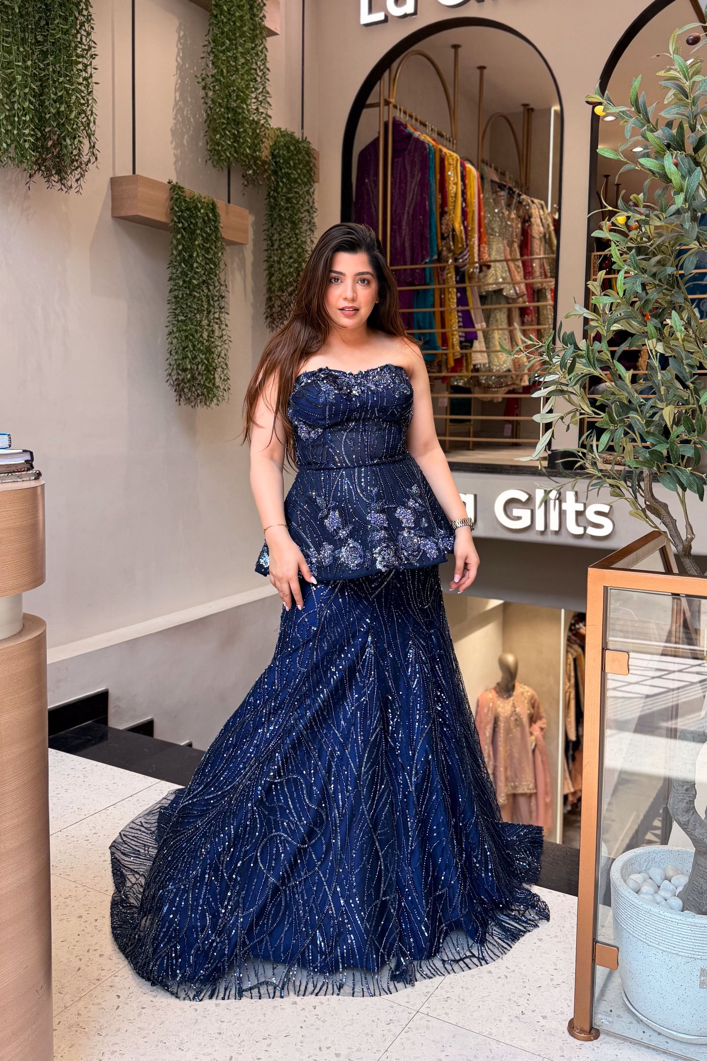 Viyara Peplum Fish Cut Lehenga