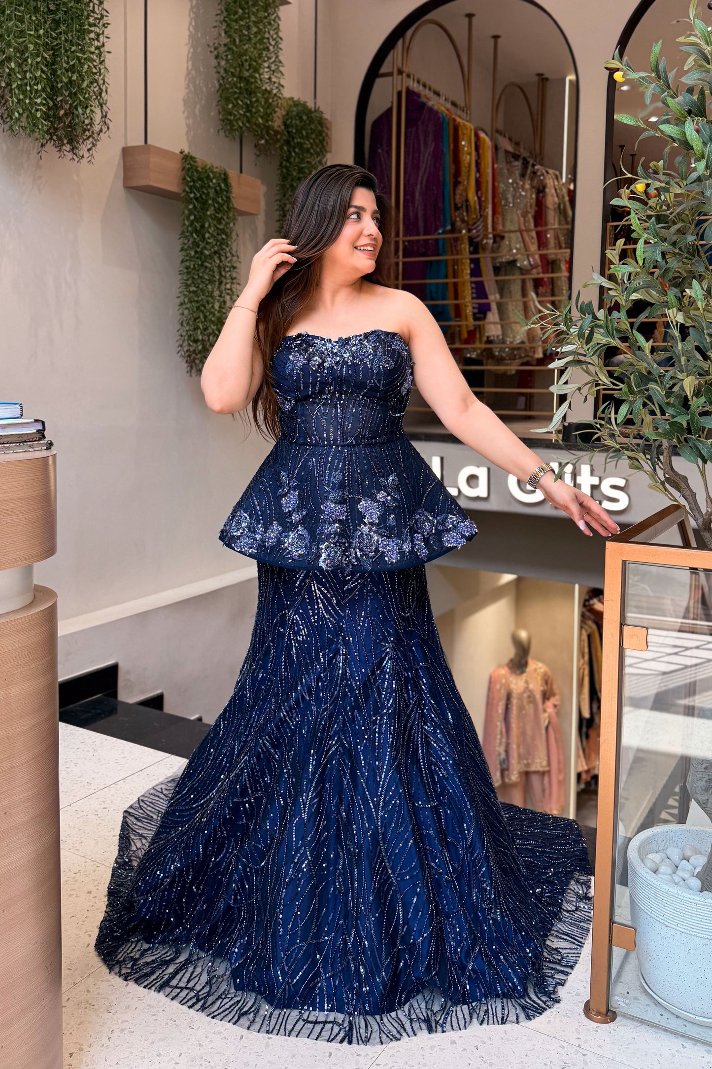 Viyara Peplum Fish Cut Lehenga