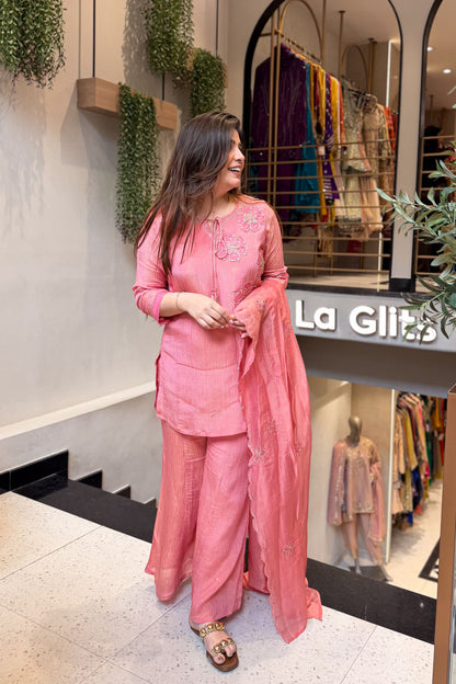 Priyal Floral Embroidered Suit Set