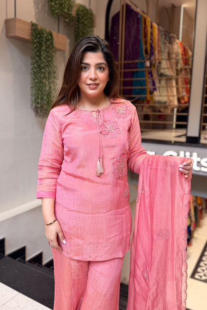 Priyal Floral Embroidered Suit Set