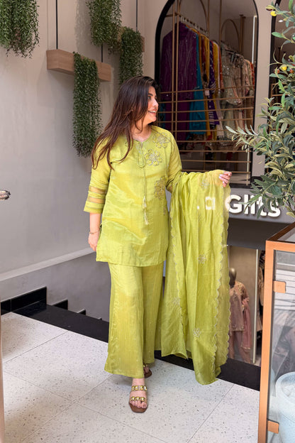 Priyal Floral Embroidered Suit Set