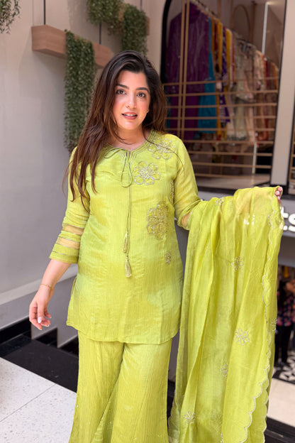Priyal Floral Embroidered Suit Set