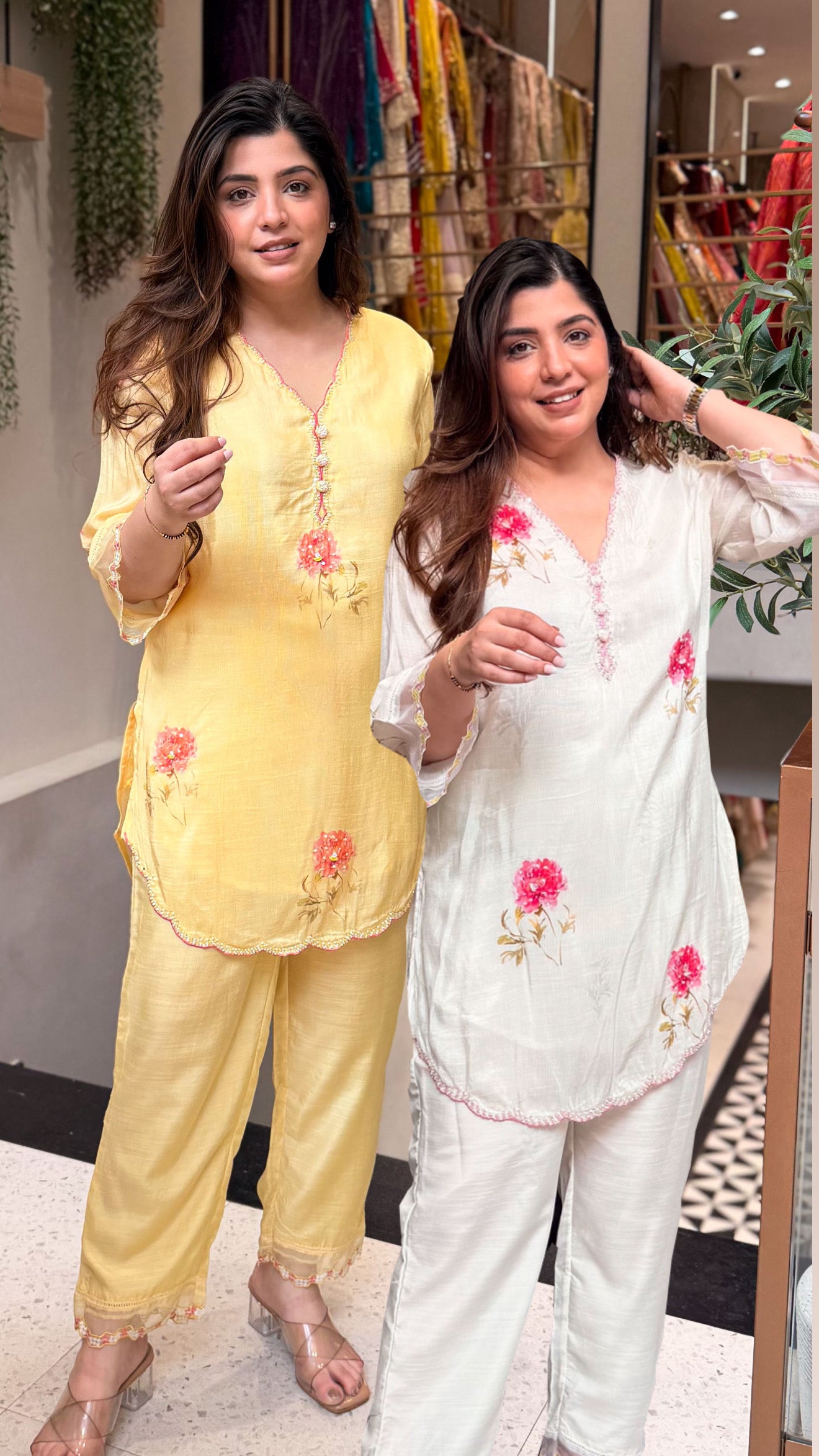 Aavanya Floral Embroidered Co ord Set