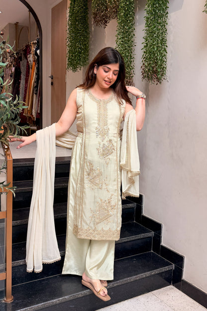 Aridha Embroidered Suit Set