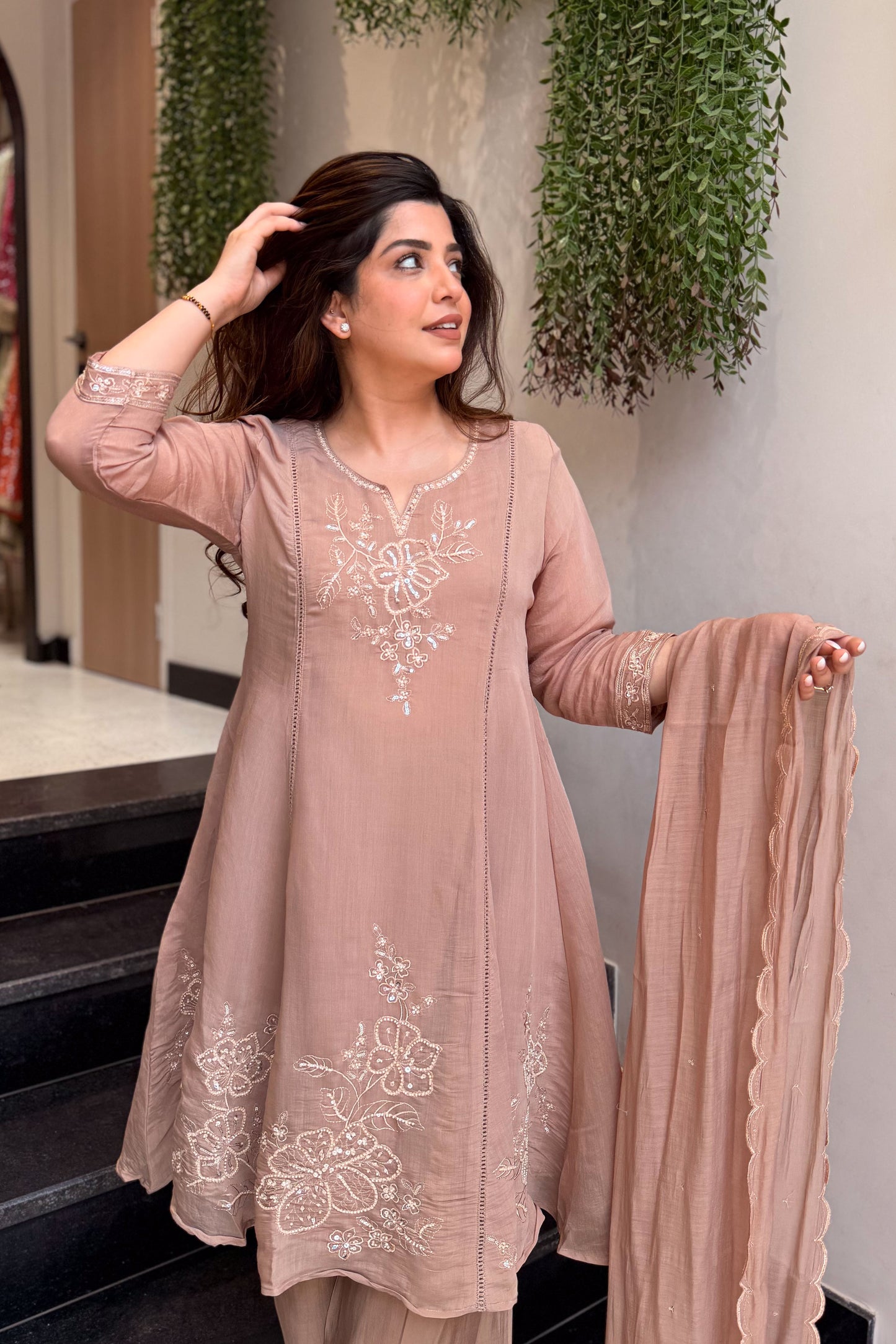 Rudra Floral Embroidered Suit Set