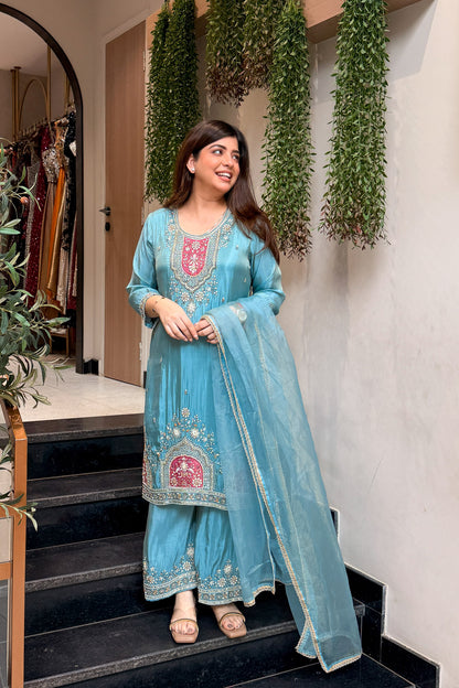 Keerat Embroidered Suit Set