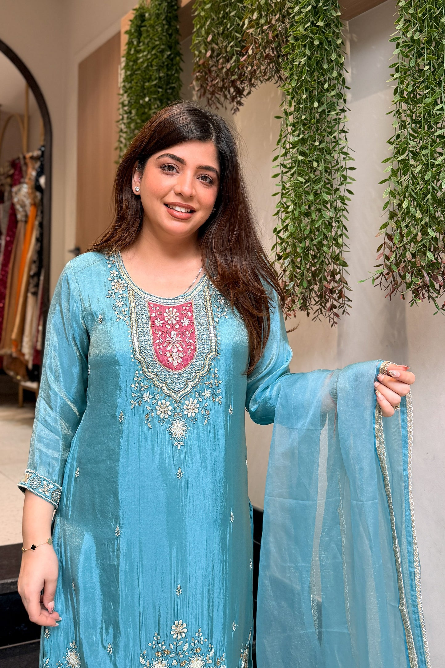 Keerat Embroidered Suit Set