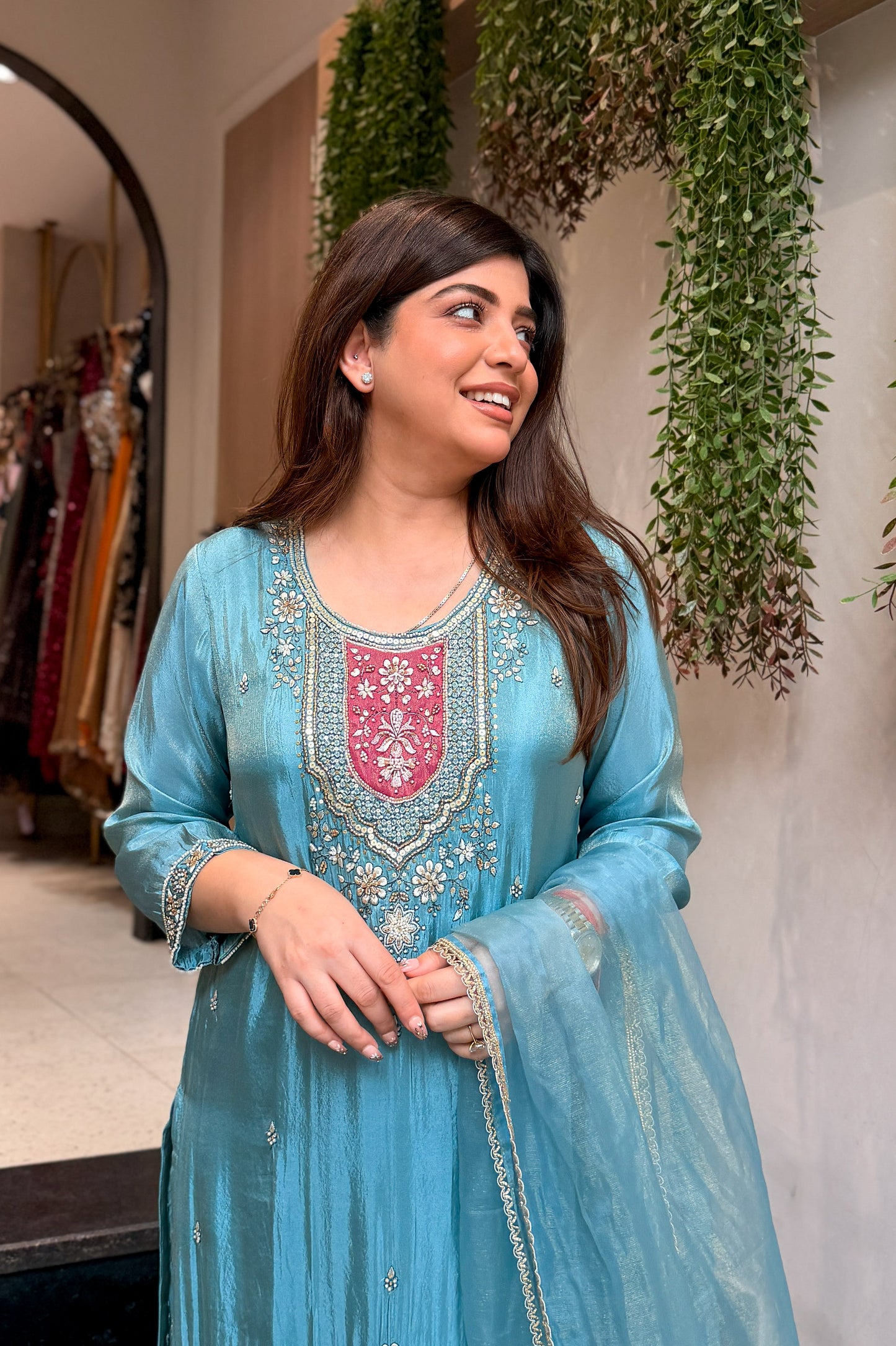 Keerat Embroidered Suit Set