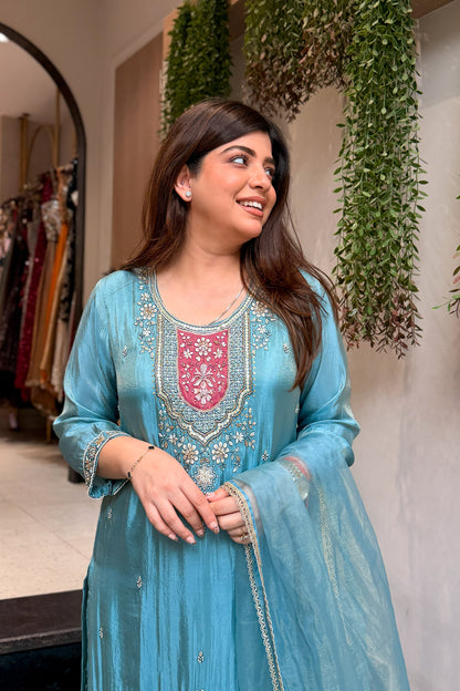Keerat Embroidered Suit Set