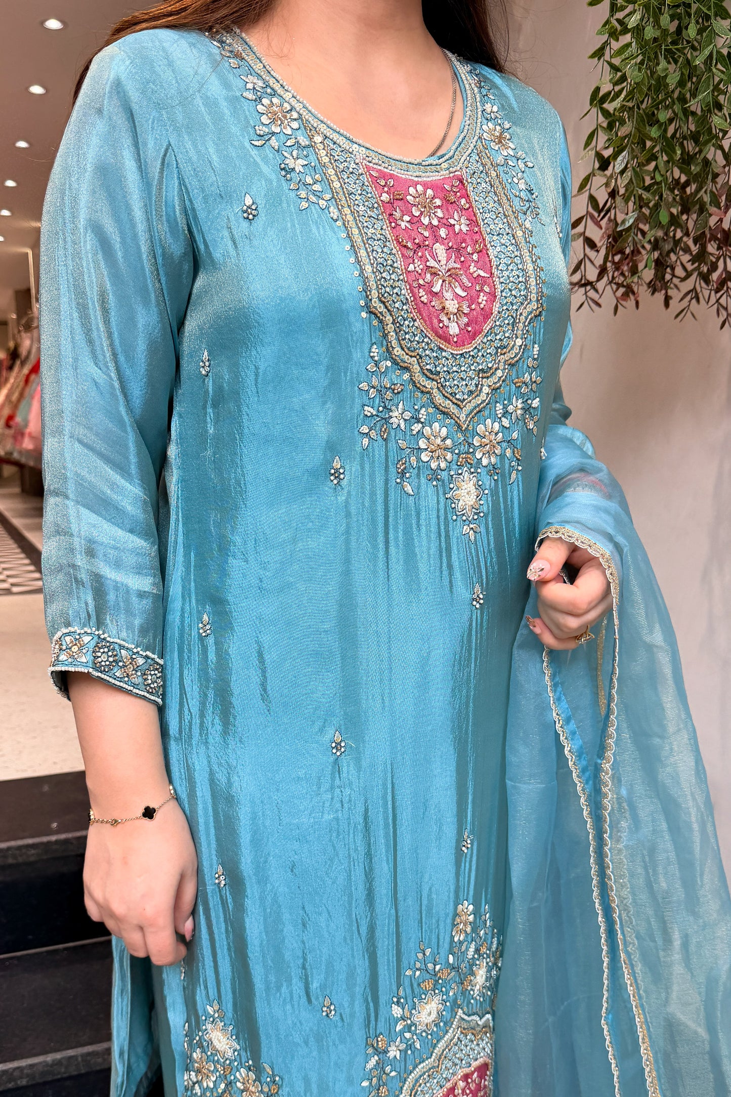 Keerat Embroidered Suit Set